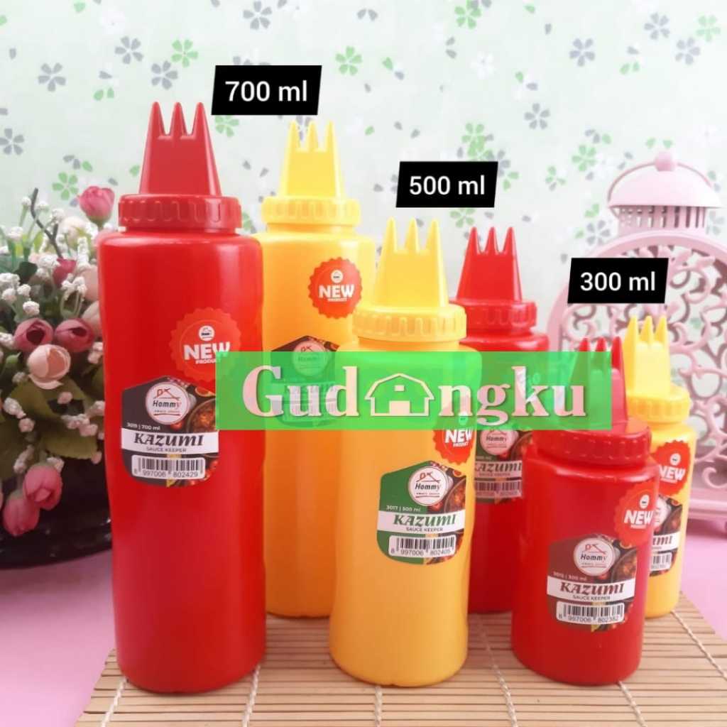 Botol Saos / Kecap Kazumi 3 Lubang