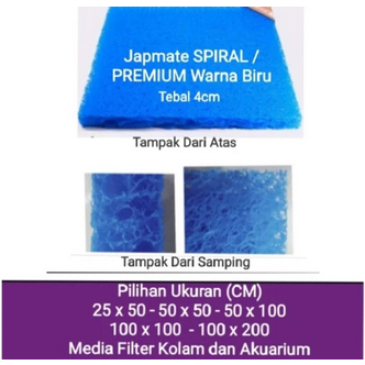 Japmate Premium 21 X 10 Cm Media Filter Kolam Aquarium