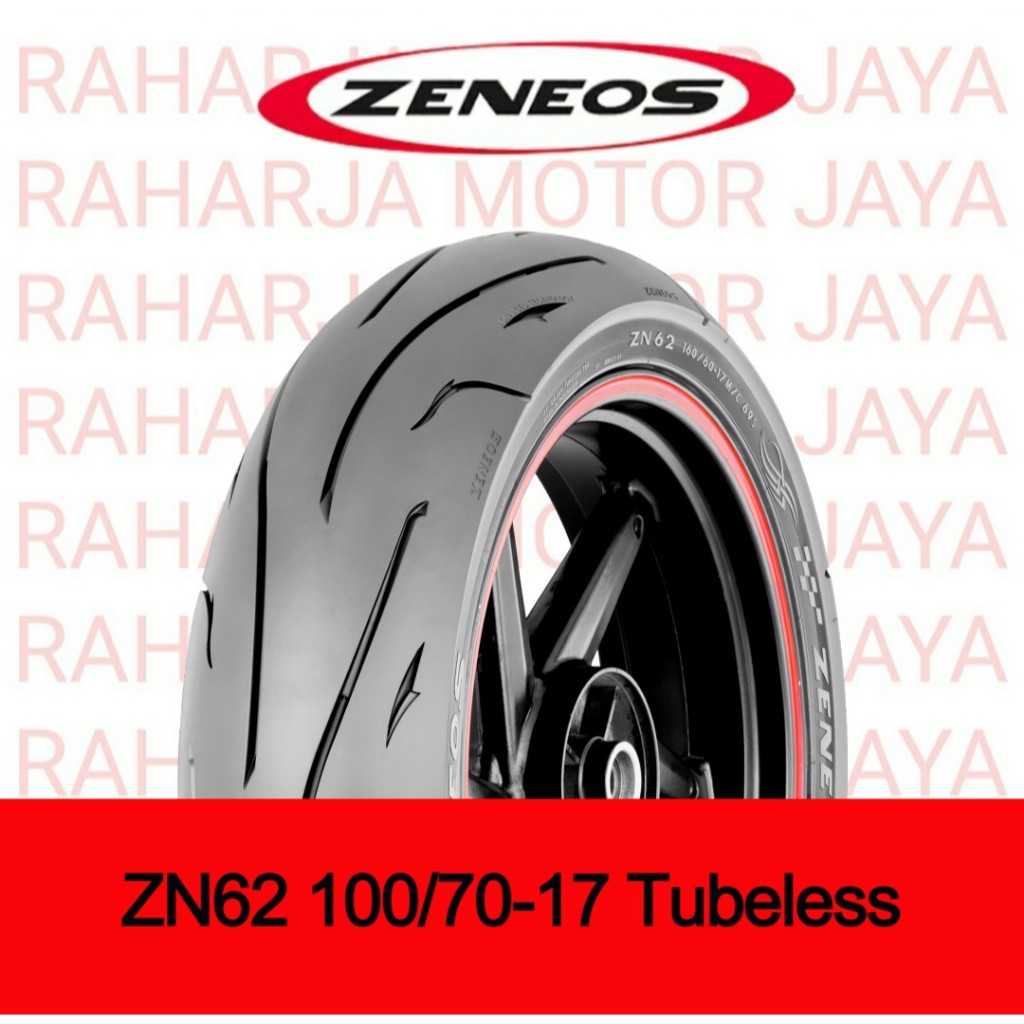 BAN ZENEOS ukuran 100/70-17, 100/80-17 Tubeless