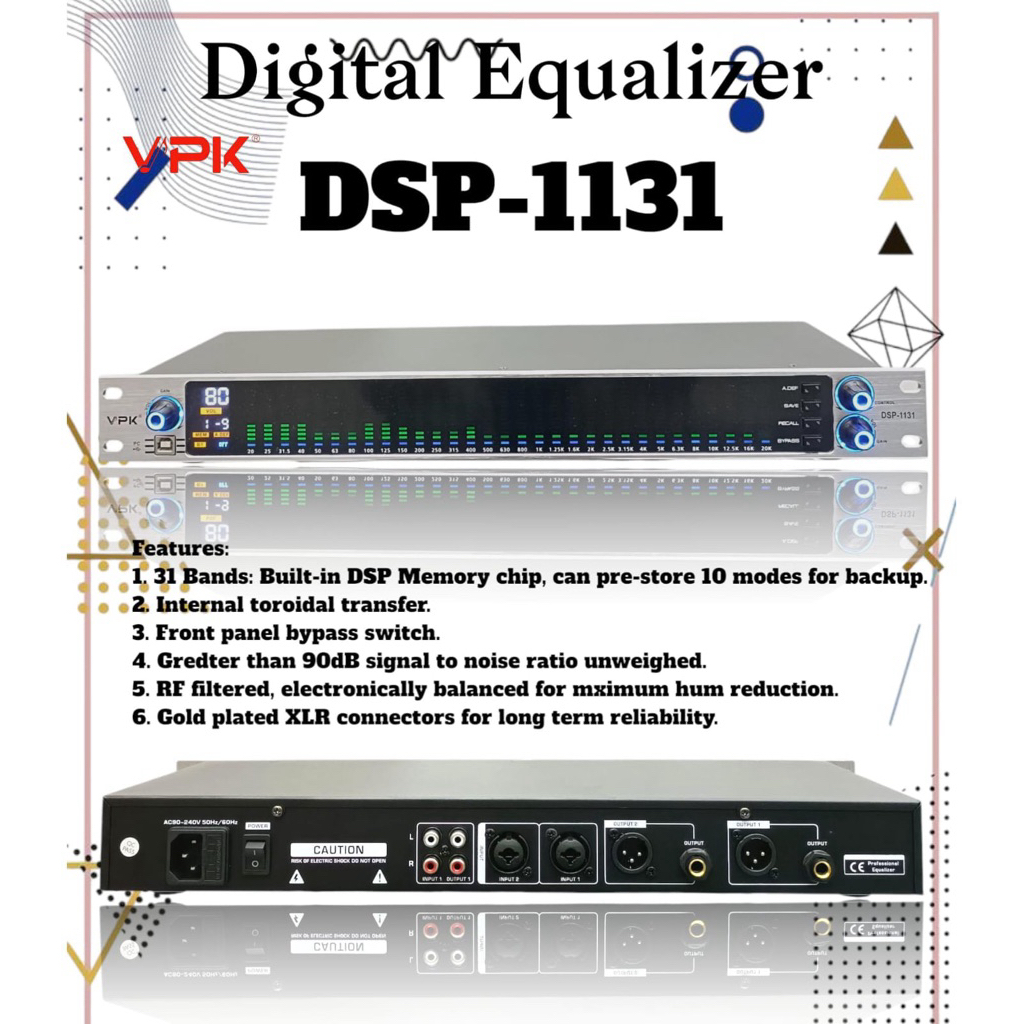 Equalizer Digital VPK DSP-1131 Original
