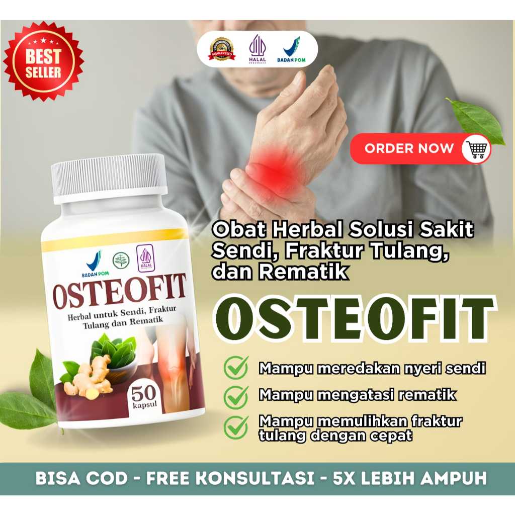 PROMO OSTEOFIT – Kapsul Herbal untuk Kesehatan Tulang, Sendi, & Otot: Redakan Nyeri, Radang, dan Pen