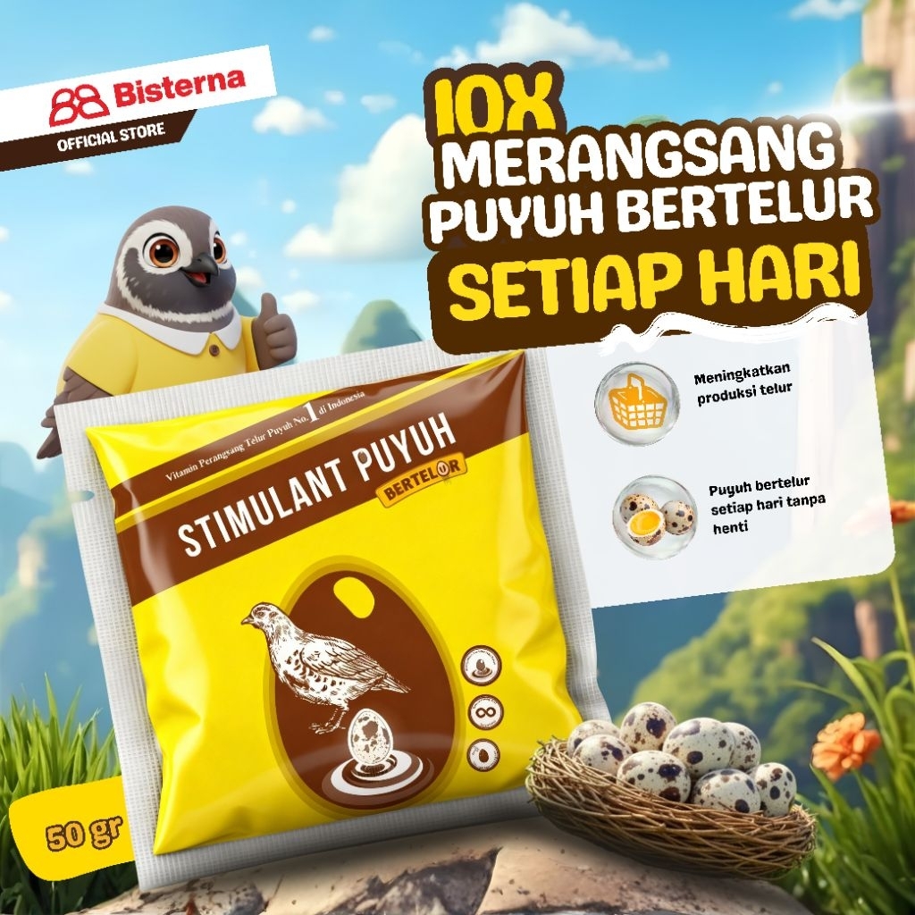 STIMULANT PUYUH BERTELUR Vitamin burung puyuh meningkatkan produksi telur maksimal dan cangkang telu