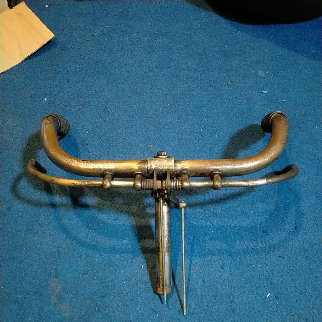 stang sepeda onthel tua kecil mini,gudel