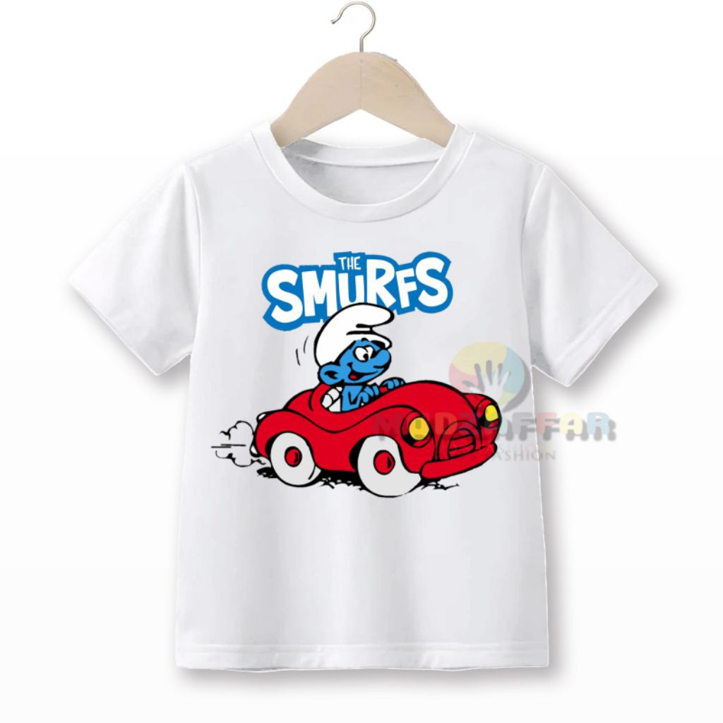 BAJU KAOS ANAK TERBARU TERBARU THE SMURFS KARAKTER KAOS ANAK THE SMURFS