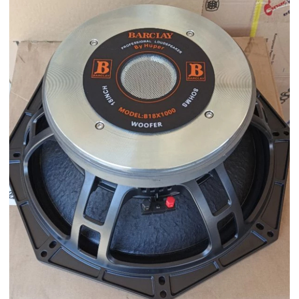 Speaker Komponen BARCLAY B18X1000 / B 18x1000 Original 18 inch Coil 5 by HUPER