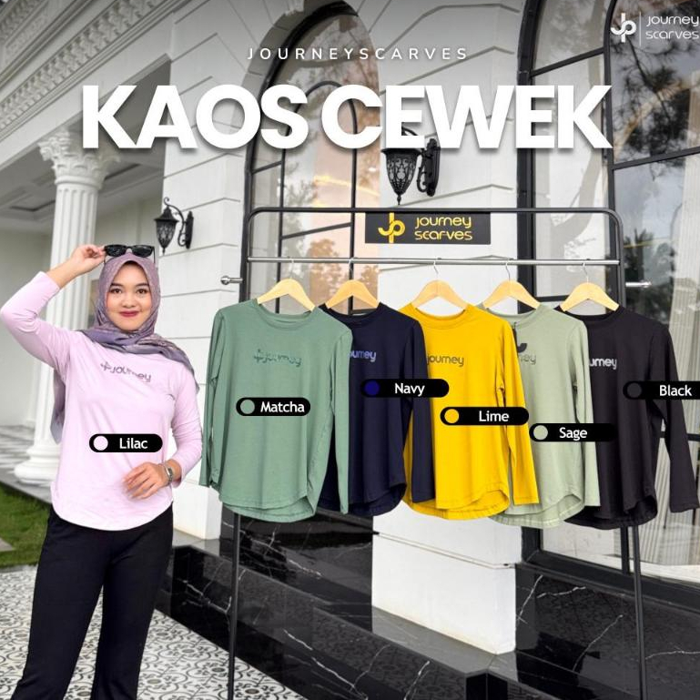 JOURNEY Atasan Kaos JP Unisex Bahan Kaos Combad