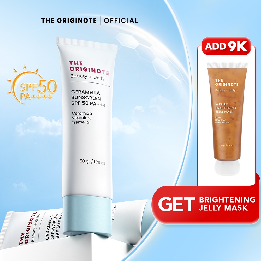 The Originote Ceramella Sunscreen SPF 50 PA+++ | Sunscreen Skin Barrier Protection Ceramide Vitamin 