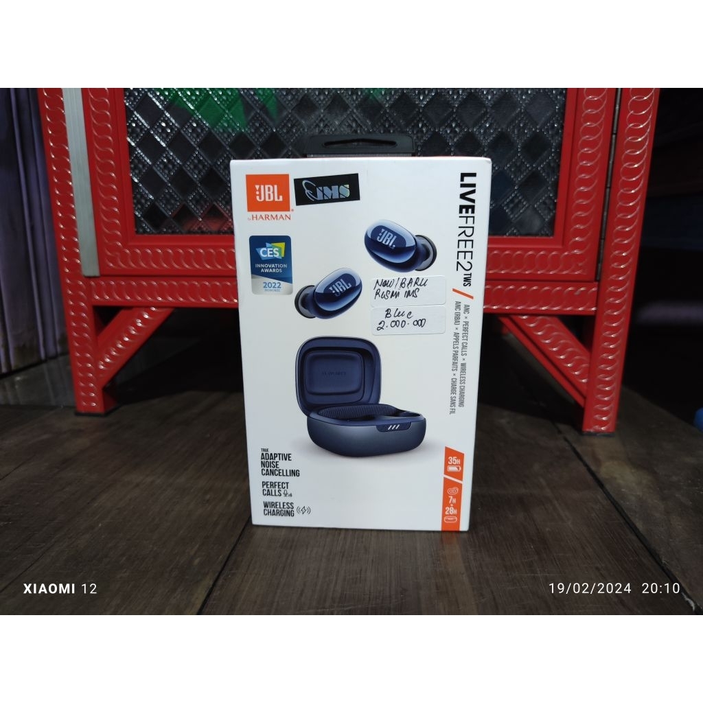 Tws jbl live free 2 blue resmi baru