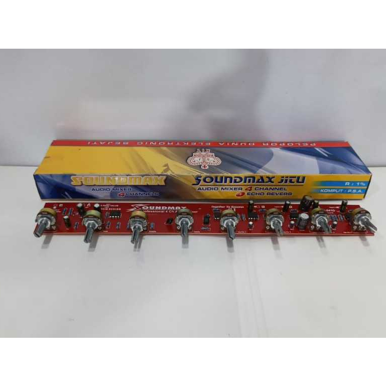 KIT SOUNDMAX  AUDIO MIXER 4 CHANNEL SJ