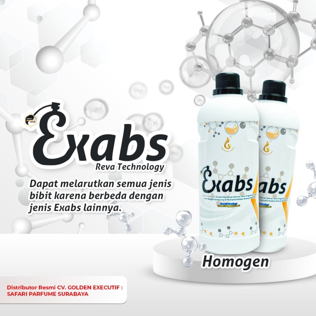 Exabs HOMOGEN Pelarut Parfume Halal 900ml Reva Technology