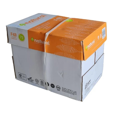 Kertas HVS F4 (FOLIO) NATURAL 75gr (PER DUS isi 5 rim) 75 F4 NATURAL