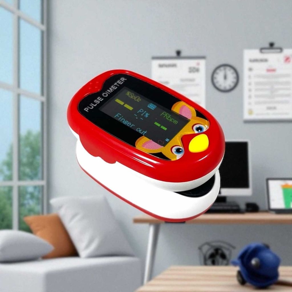 Oximeter Saturasi Oksigen Digital Bayi Anak Fingertip Klip Jari