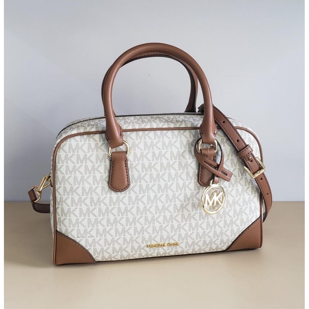 tas Mk Thompson Medium Duffle Satchel, Vanilla