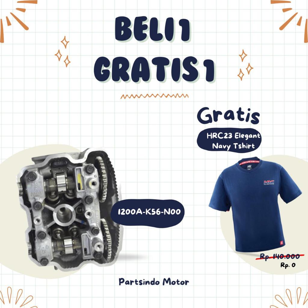 1200AK56N00 Deksel / Head Assy Cylinder Set – Honda Sonic 150R, CB X150R, Supra GTR, CBR 150R 1200A-