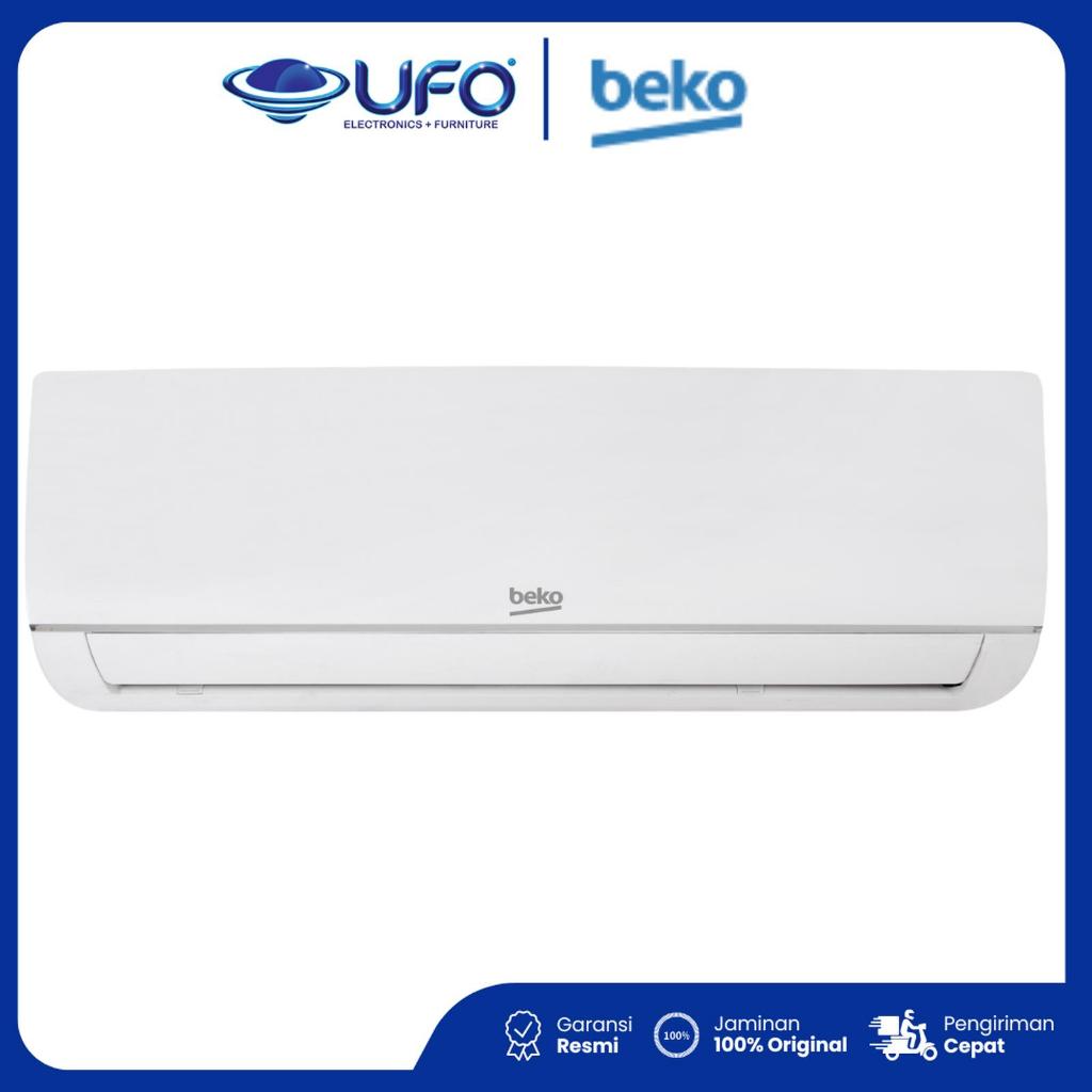 Beko AC BEKO BSFSA090 1 PK 9000 Btu Putih dengan Remote LCD Jet Cool & Auto Restart