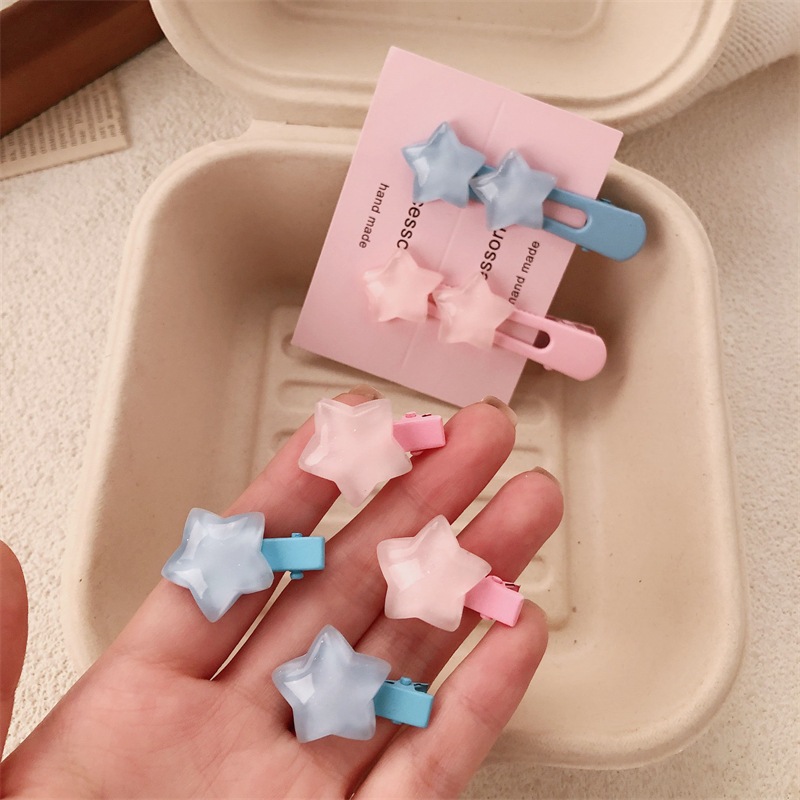 (JEPITKU) Jepit Rambut Bintang Pastel Macaron Warna Warni Lucu
