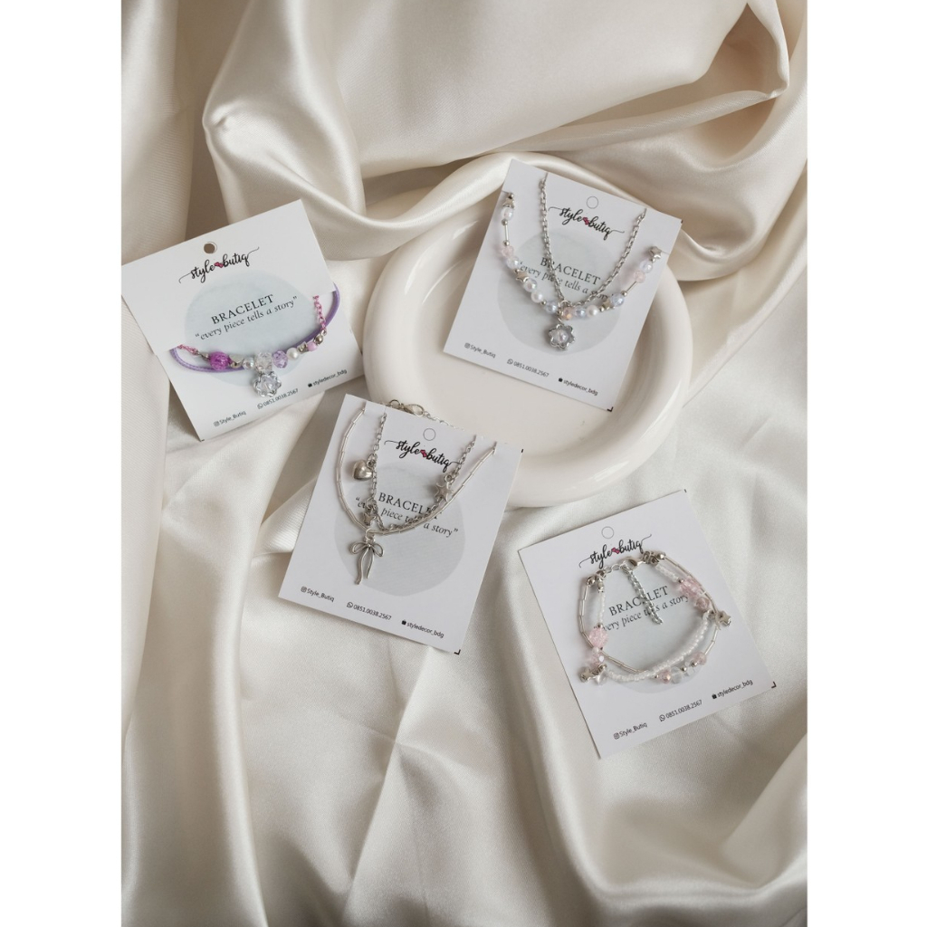 Gelang Pandora Manik | Gelang Manik Korea | Gelang Korea | Gelang Manik | Gelang Pita