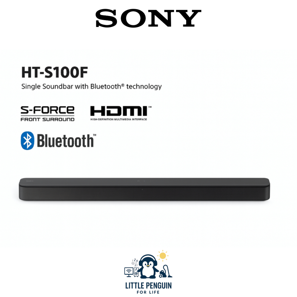 Sony Home Theater Hometheater HT-S100F Soundbar Tunggal 2ch Bluetooth - Black Original