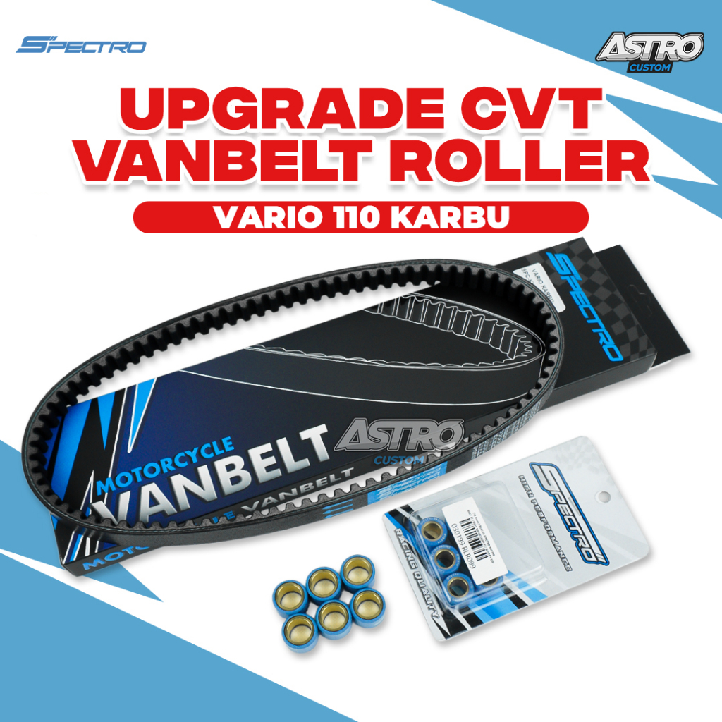 PROMO! Spectro Paket Vanbelt + Roller Vario 110 Karbu KVB Roler Vbelt Upgrade CVT Racing ORIGINAL