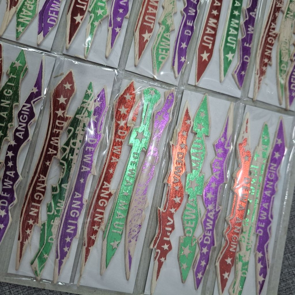 1 Lembar Stik Stick Tinta Emas Lembaran Mainan Stick Keren Anak Wnak