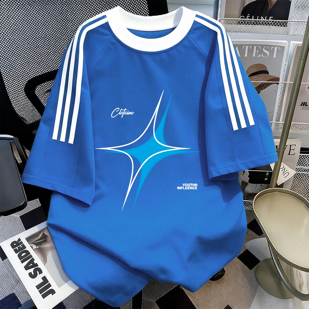 Lovful - Kaos cewek kekinian korea | Kaos distro lengan pendek | Kaos Sablon | Kemeja stripe wanita 