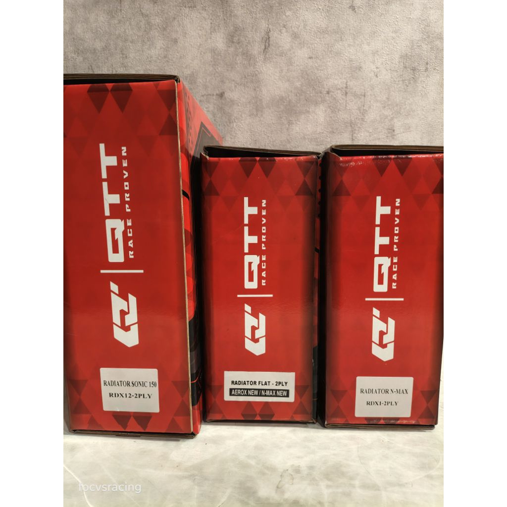 Radiator QTT Flat 2 Ply Nmax Aerox New Old Vario PCX 125 150 160 Ninja R RR Sonic