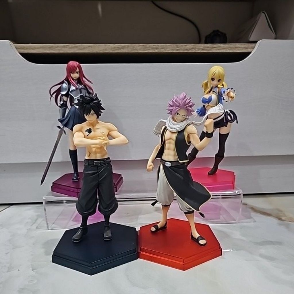Pop Up Parade Fairy Tail, Natsu dragneel, Gray fullbuster,  lucy heartfillia, Erza scarlet figure