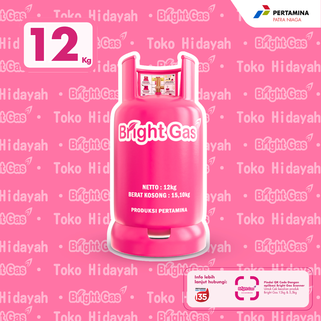 Tabung Gas BrightGas 12kg + Isi