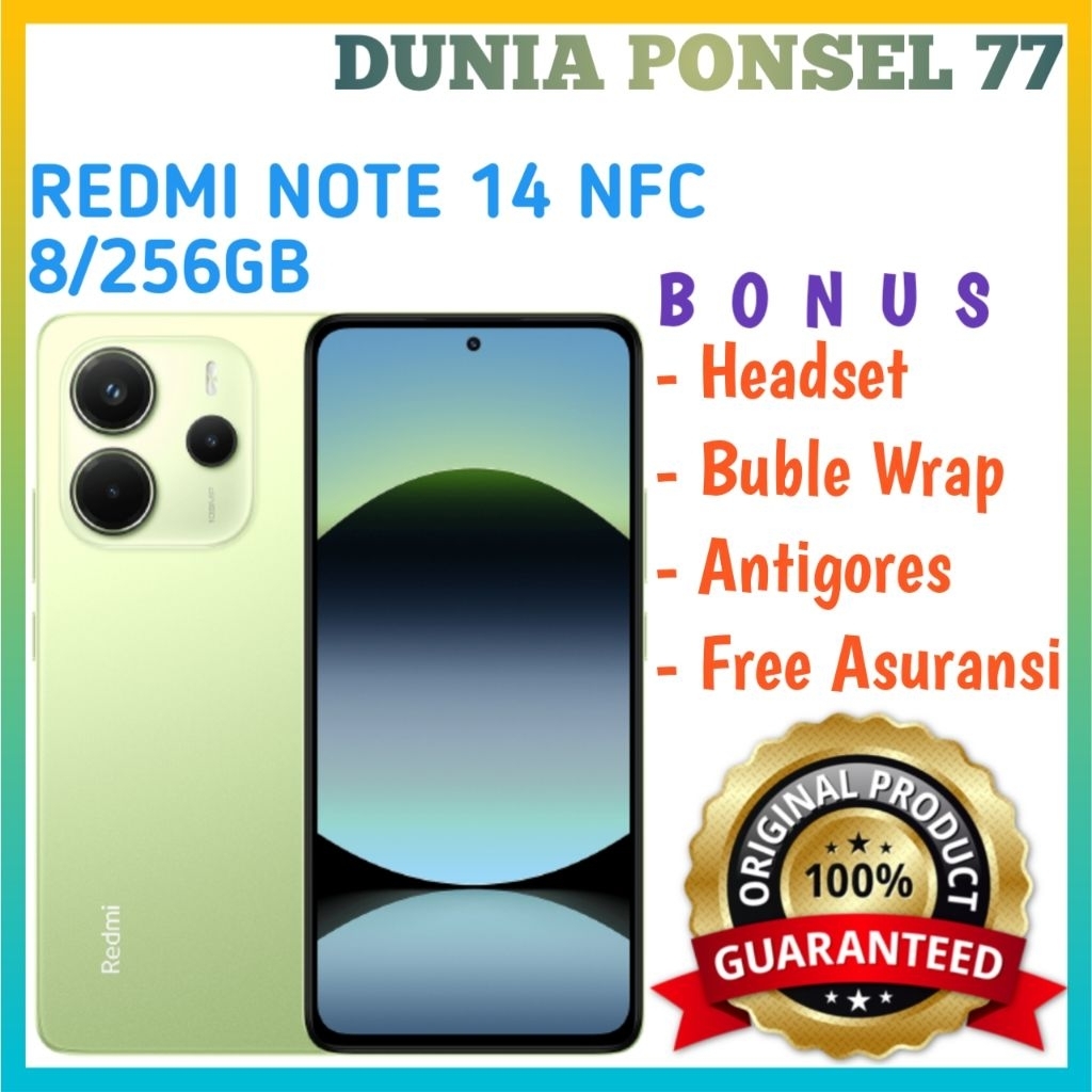 XIAOMI REDMI NOTE 14 4G 8/256GB | XIAOMI REDMI NOTE 14 4G 8/128GB SUPPORT NFC