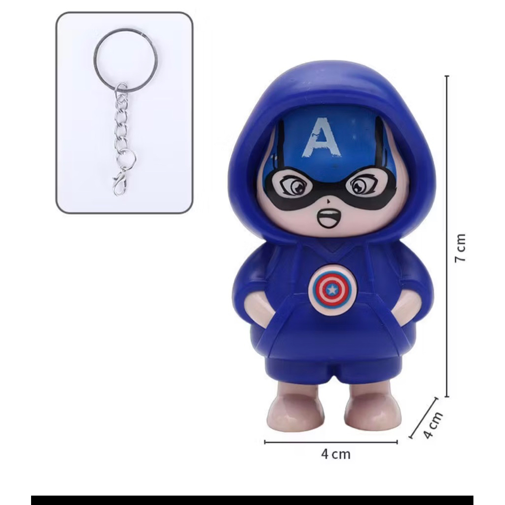 Mainan Gantungan Kunci Boneka Berubah Wajah Face Swap Liontin Tas Ransel Gantungan Handphone Botol M