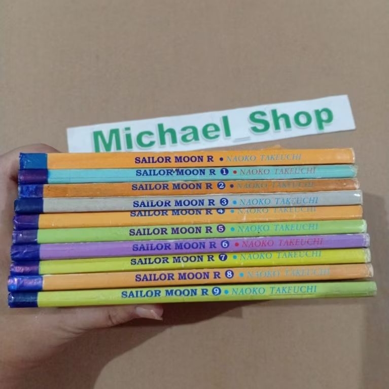 ( Kode BB ) 10 Komik BerWarna Sailor Moon R 1-9 Tamat & Edisi Khusus Naoko Takeuchi SailorMoon LANGK