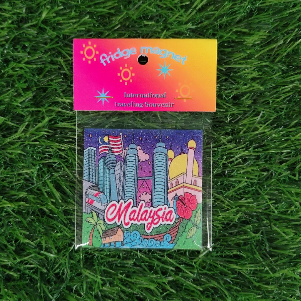 magnet tempelan kulkas Malaysia Souvenir oleh oleh Malaysia