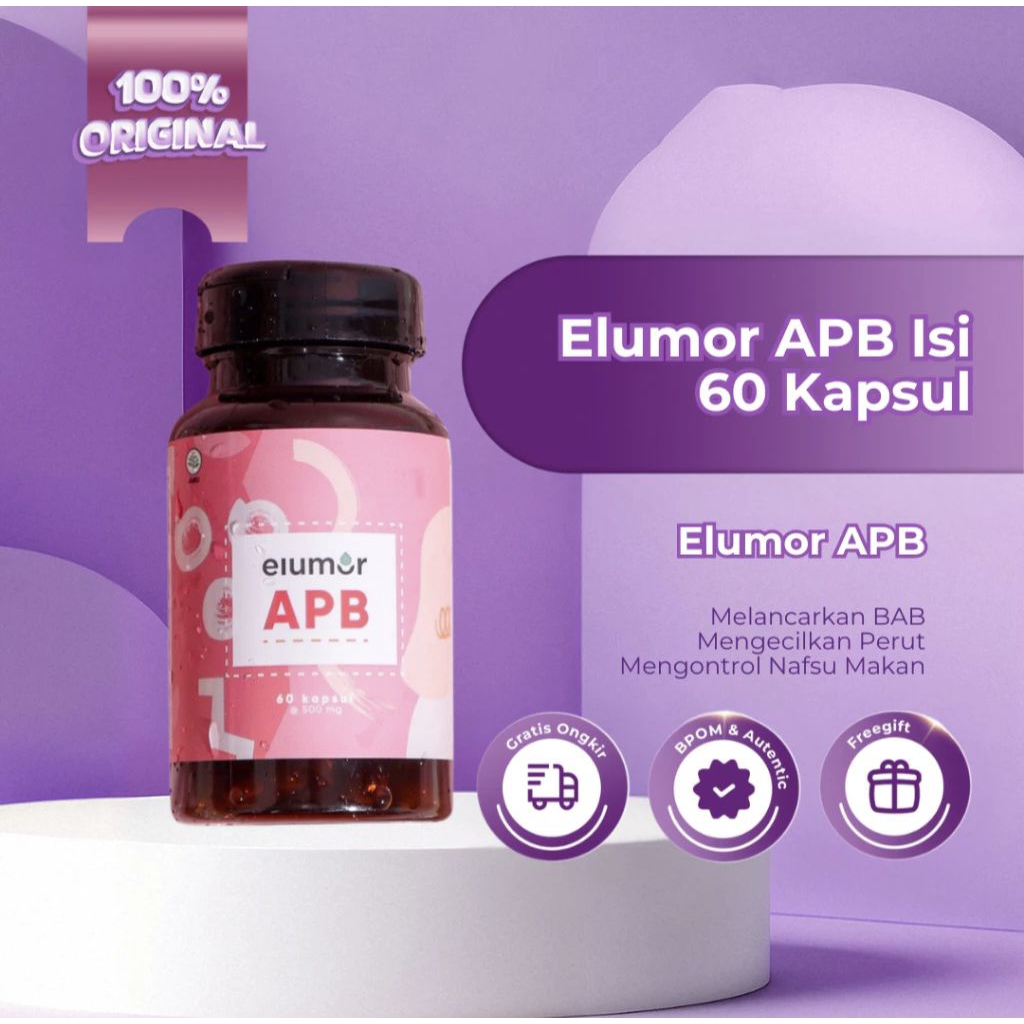 ELUMOR APB SUPLEMEN 60 KAPSUL 100% ORIGINAL UNTUK PENURUN BERAT BADAN