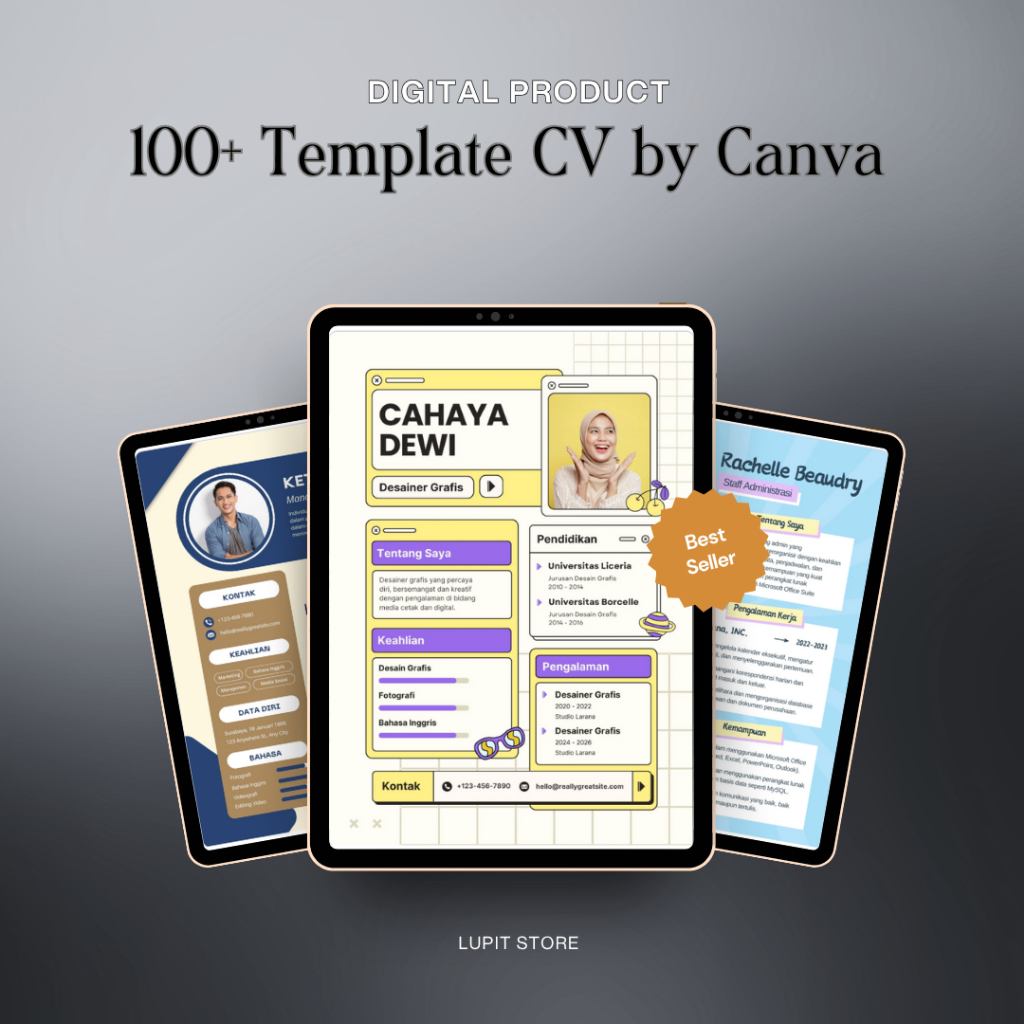 Template CV dan Surat Lamaran Kerja - Desain CV ATS Siap Edit - Template Curriculum Vitae