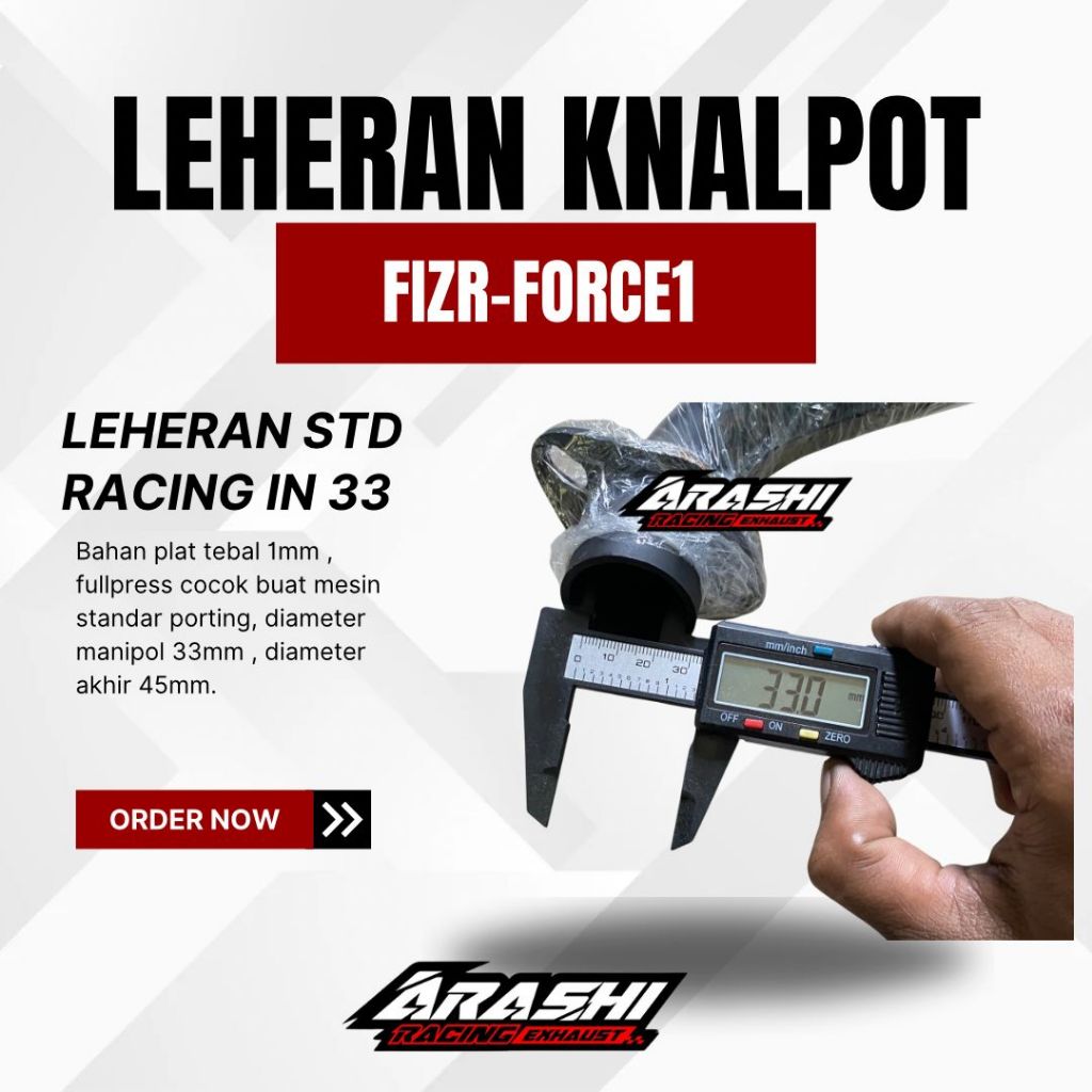Leher knalpot Fizr standar racing pnp arashi chan rtx nxl ahm vnd el9 cmink htx