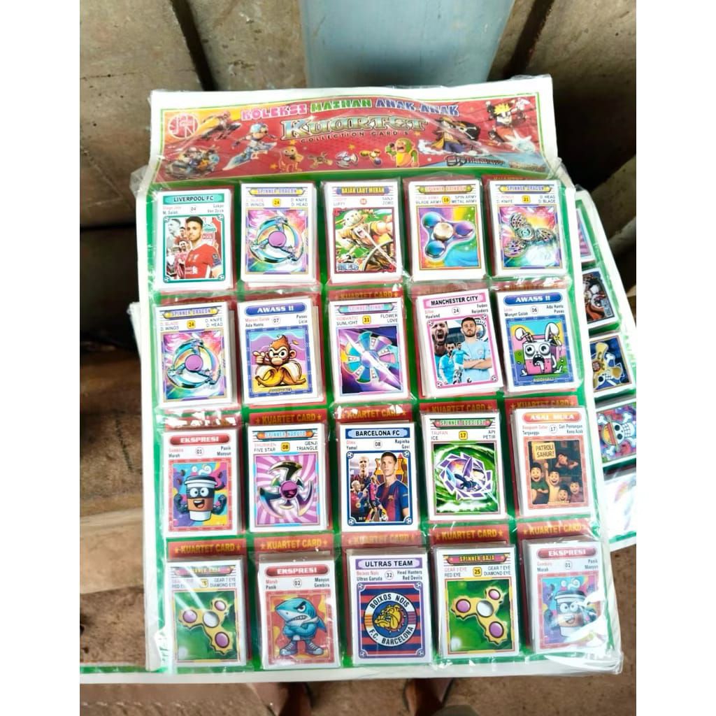 mainan kartu kwartet Lokal jumbo / kuartet / mainan jadul 90 an / mainan anak murah