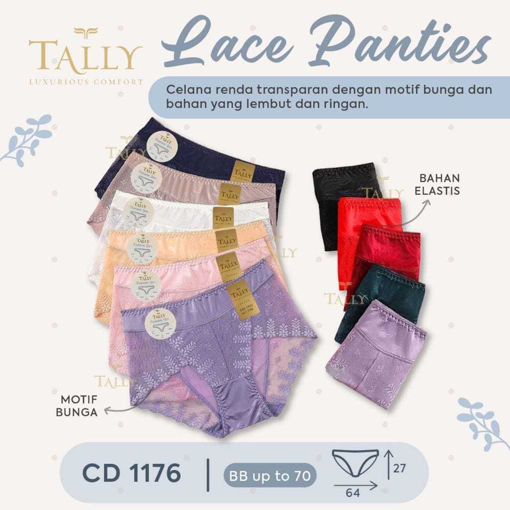 CD TALLY 1176 RENDA - TALLY- CD CELANA DALAM RENDA - FREE SIZE - 1176 TALLY CD CELANA DALAM RENDA 11