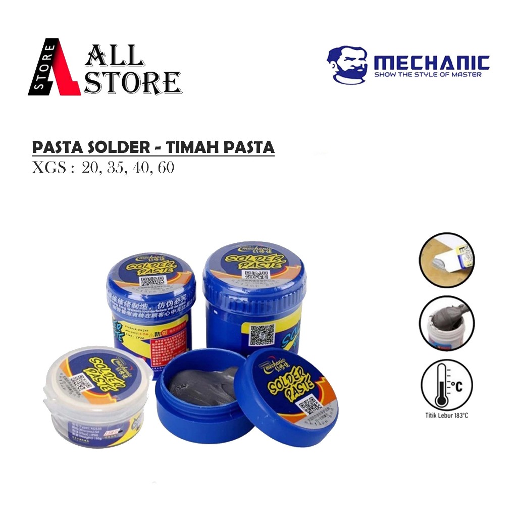 Mechanic XGS 158°C timah cair - pasta solder - timah pasta for CPU Original