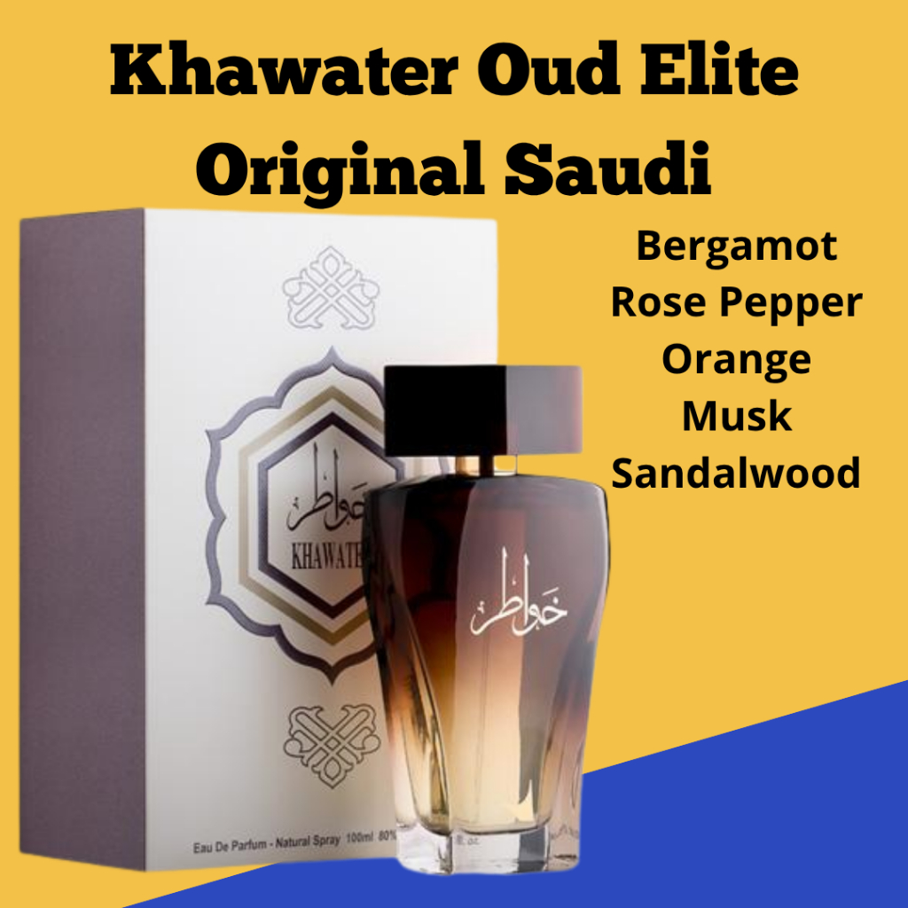 Parfum Khawater Oud Elite 100ml / Parfum Saudi Ori EDP