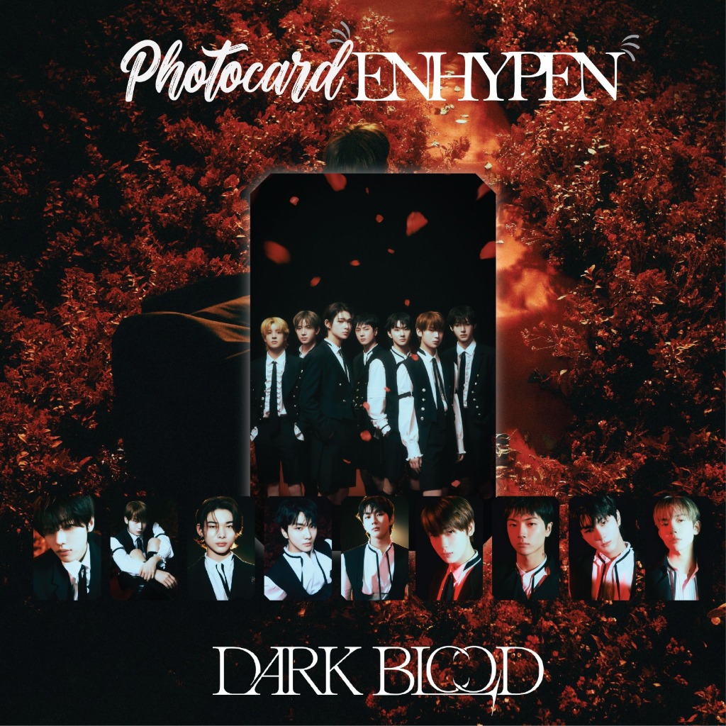 PHOTOCARD ENHYPEN DARK BLOOD 25 PCS KPOP UNOFFICIAL HEESEUNG JUNGWON JAY JAKE SUNGHOON SUNOO