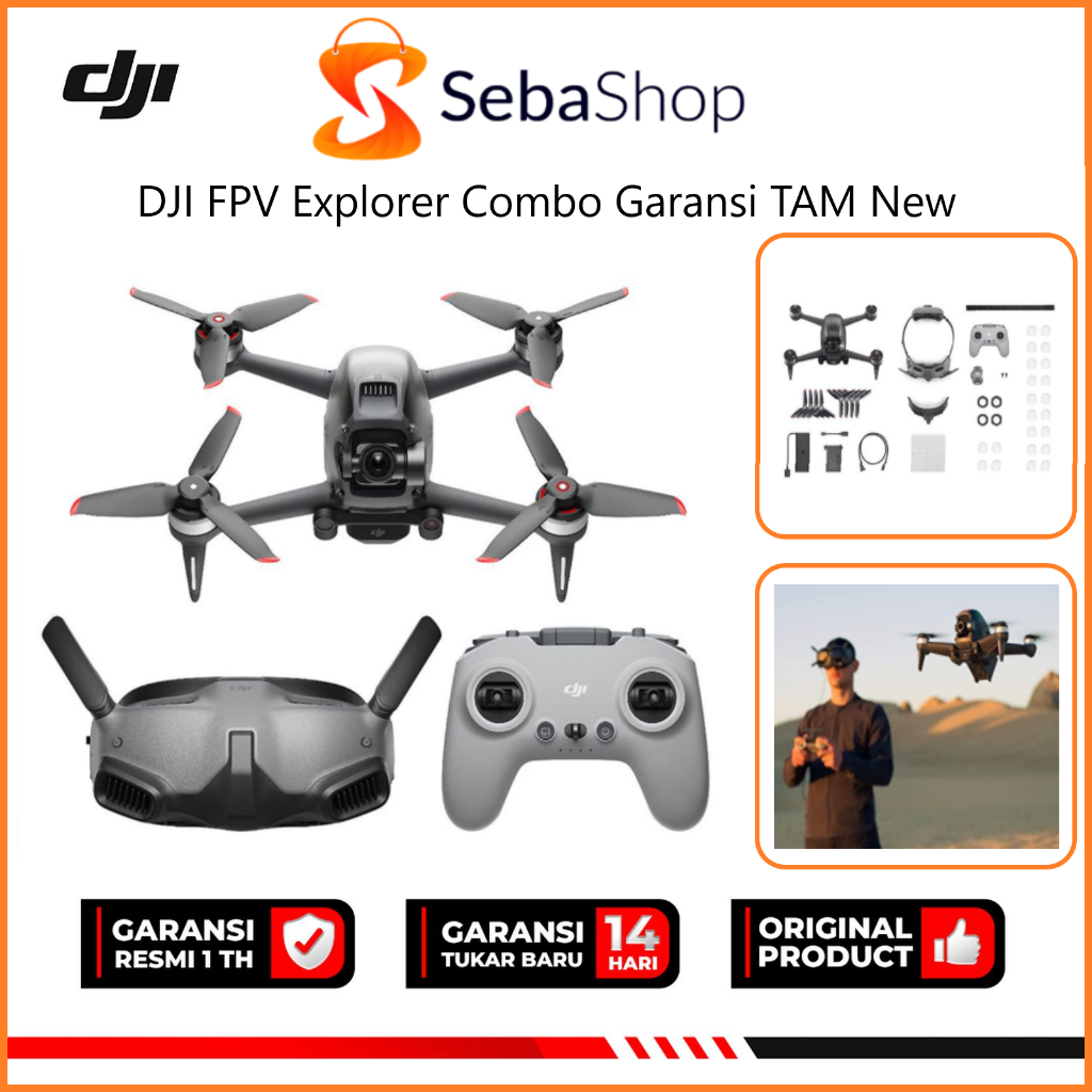 DJI FPV Explorer Combo - Camera Drone Garansi TAM - DJI FPV Explorer Combo - Camera Drone New
