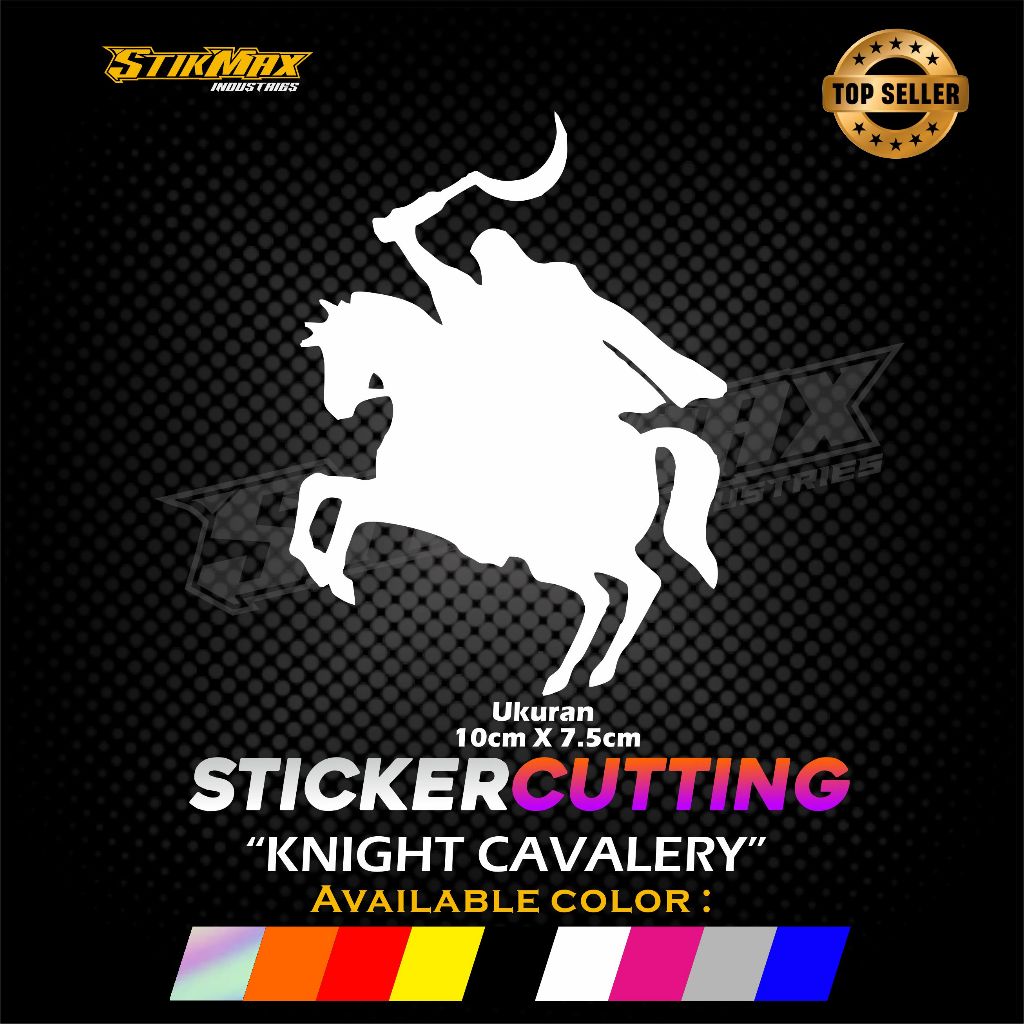 STICKER STIKER CUTTING KNIGHT CAVALERY | PASUKAN BERKUDA