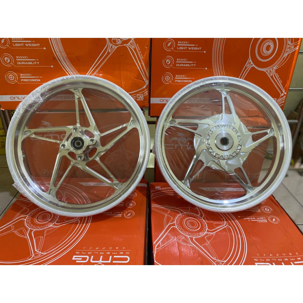 VELG VELAG CMG  BINTANG LAUT MG1 MIO SOUL RING 14×185/215 SILVER