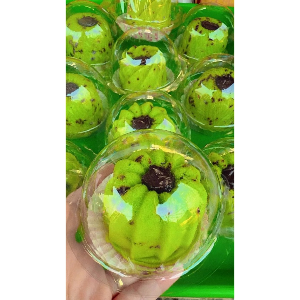 50pcs Mika Puding Kue Muffin Cake Tart Setengah Bola Bolu Bulat Mini / Tray Black Forest