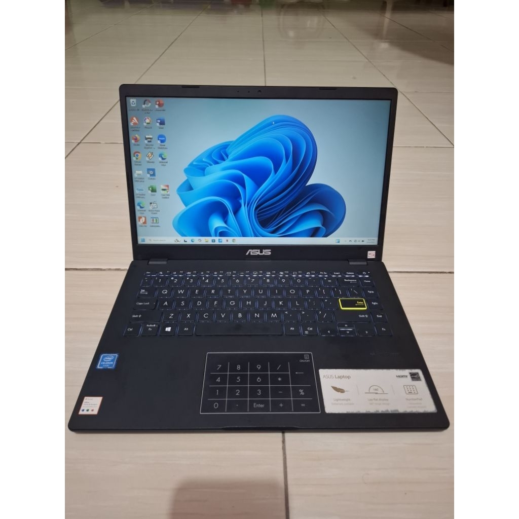 LAPTOP ASUS E410MA CELERON N4020 RAM 4 GB SSD 512 GB NVME