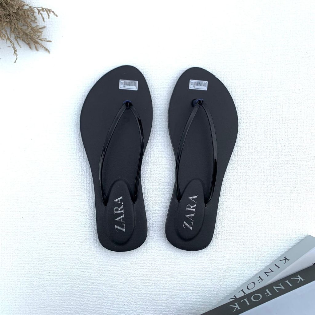 Sandal jepit Wanita Zara polos biasa