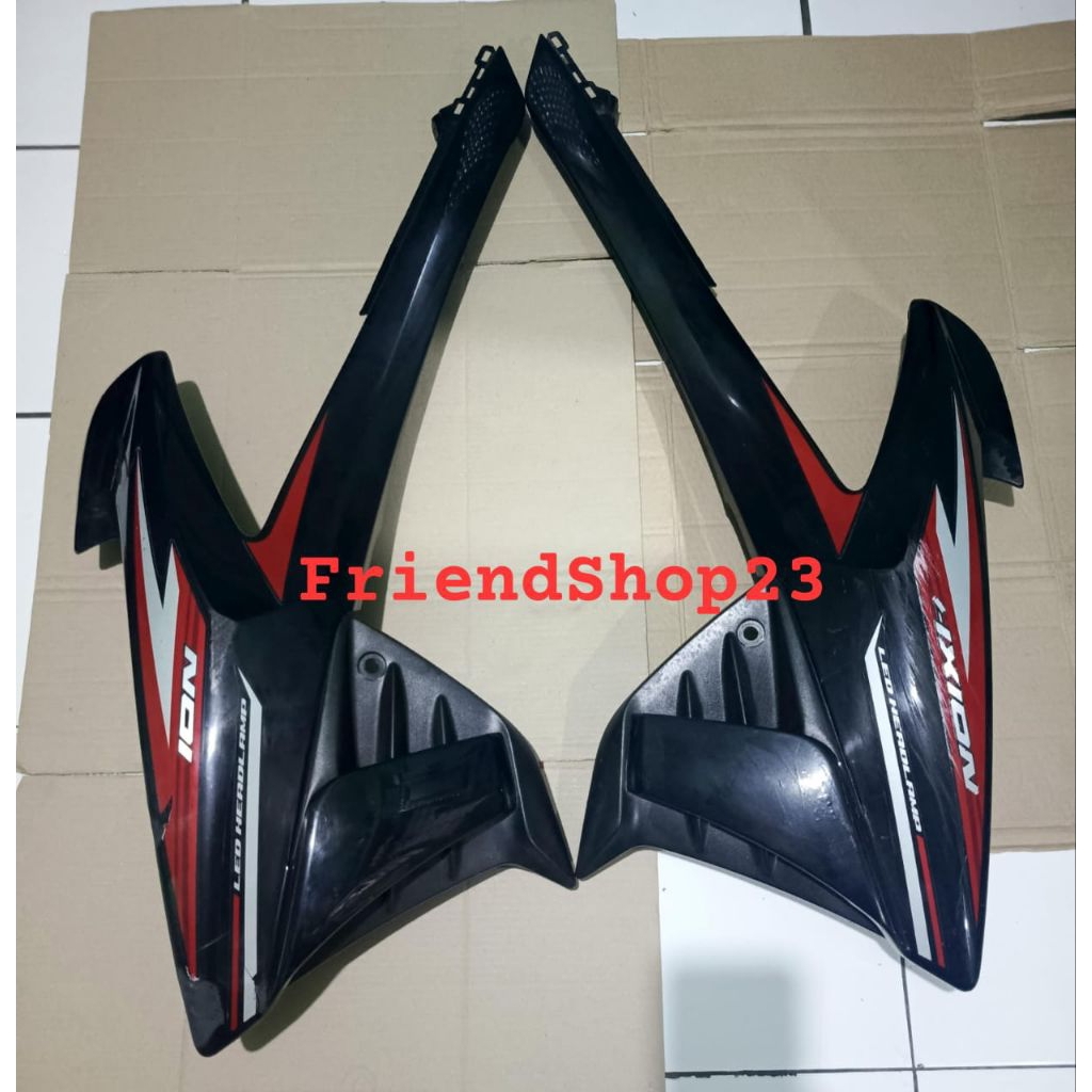 Sayap Tangki Bensin Vixion R New 2018 Hitam Metalik Glossy Deltabox Cover Tengki Fuel Tank Kanan Kir