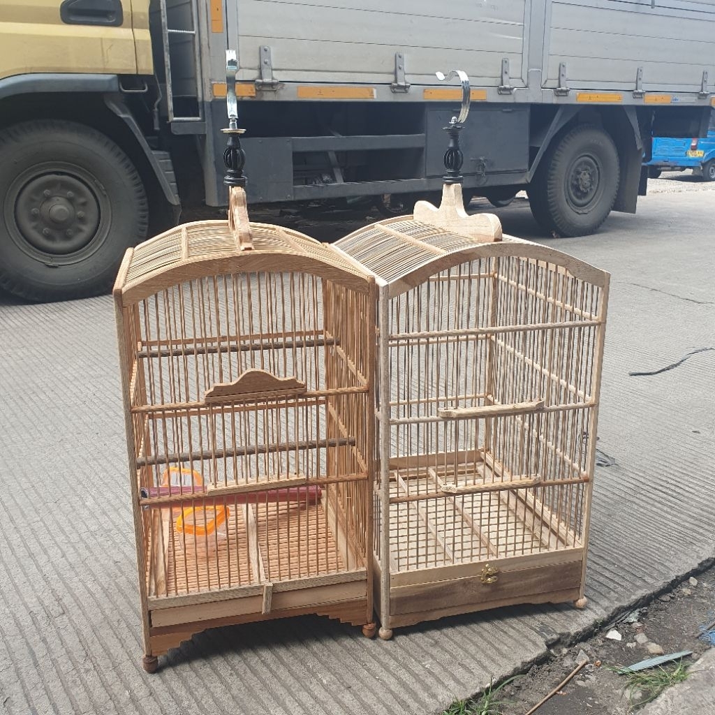 SANGKAR MENTAHAN NO 4 BAHAN KAYU JATI