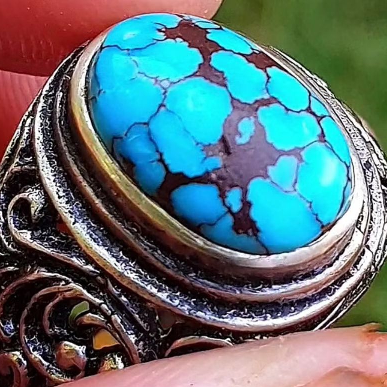 batu akik pirus Mesir serat merah