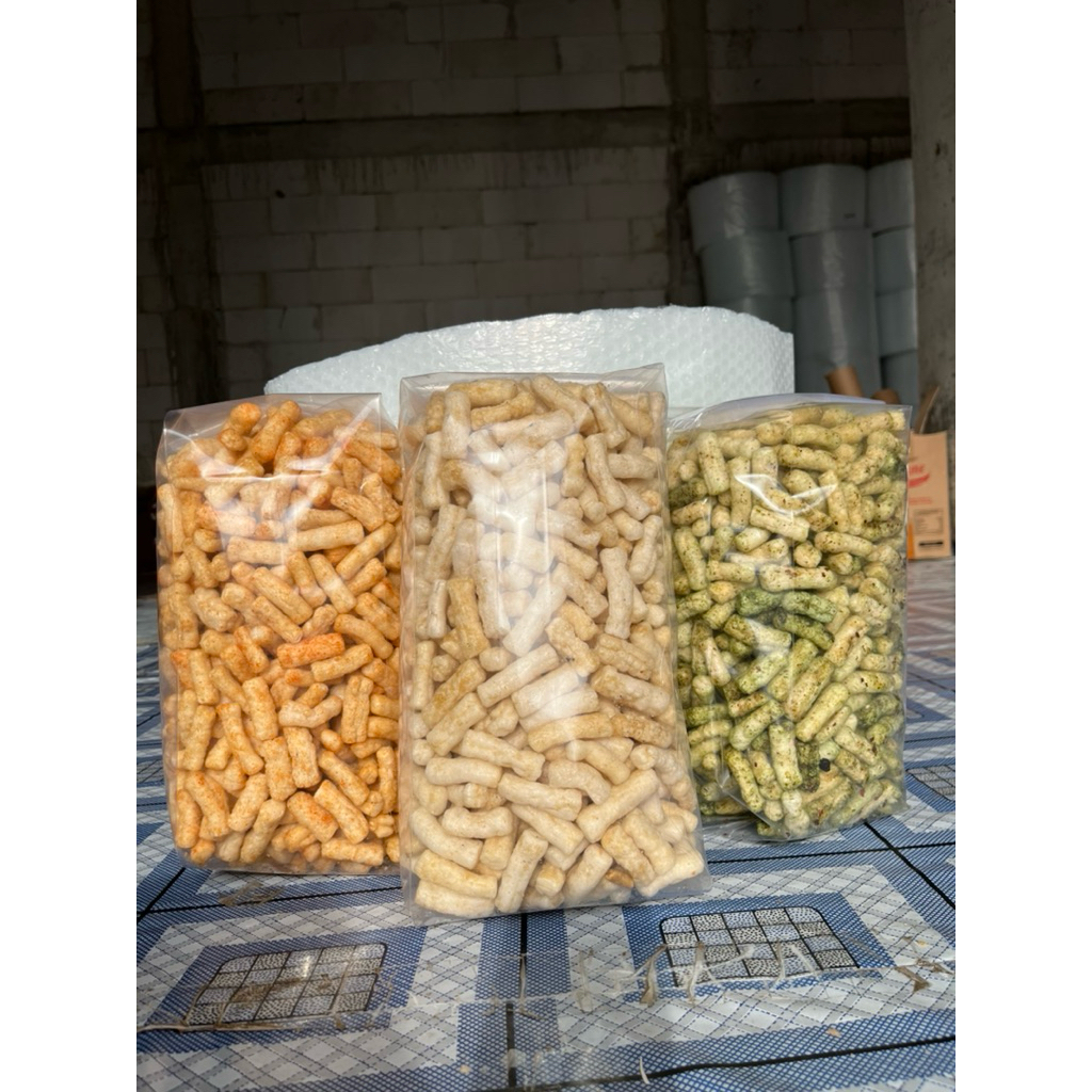 krupuk ikan tongkol aneka rasa kemasan 500gr